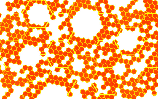 摘要向量背景-蜂蜜蜂巢。图片下载