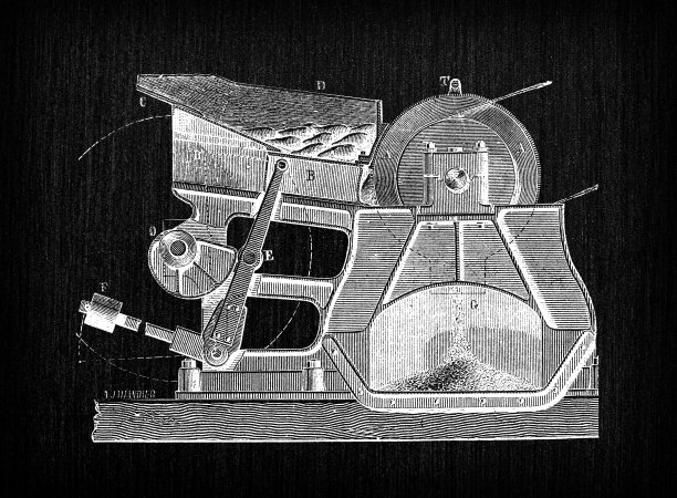 古董插图雕刻制造业:甜菜生产图片下载