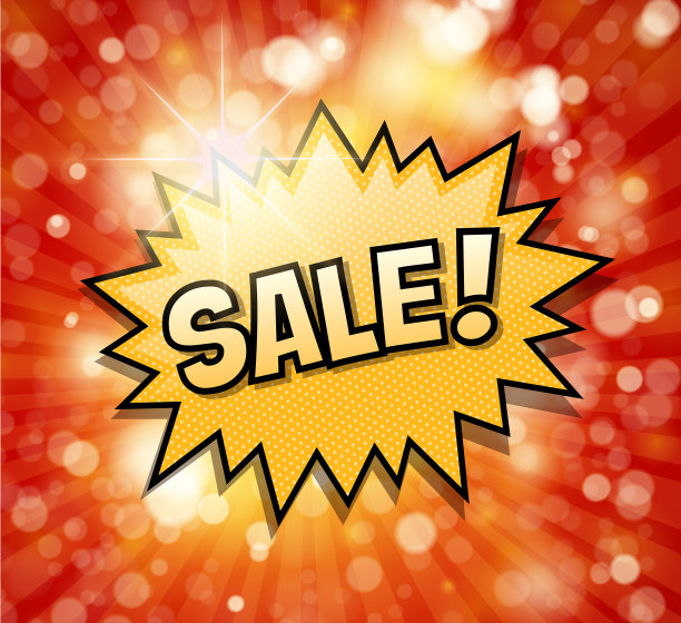 闪亮的销售标志图片下载