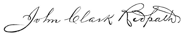 约翰克拉克Ridpath签名- 19世纪图片下载