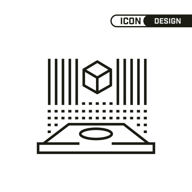 人工智能线路图标。单一的图标设计。多用途和编辑细线设计。图片下载