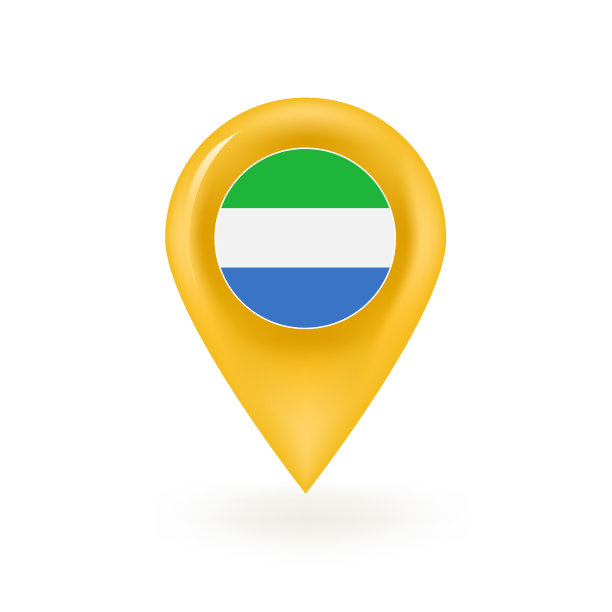 塞拉利昂国旗地图图标图片下载