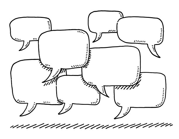 一组语音气泡复制空间绘图图片下载