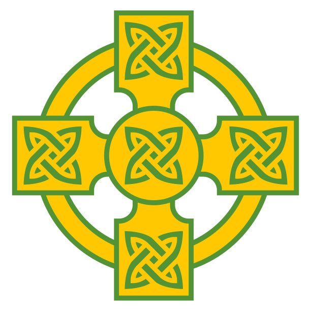 凯尔特十字图标上透明的背景图片下载
