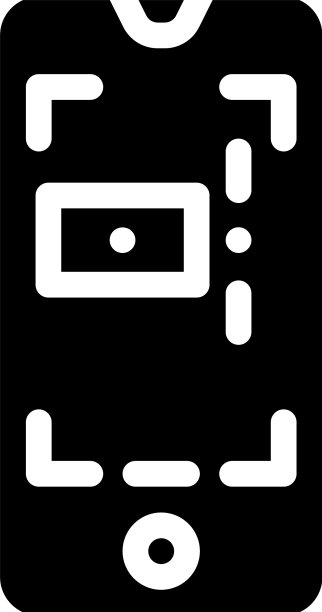 自动对焦照片相机字形图标图片下载