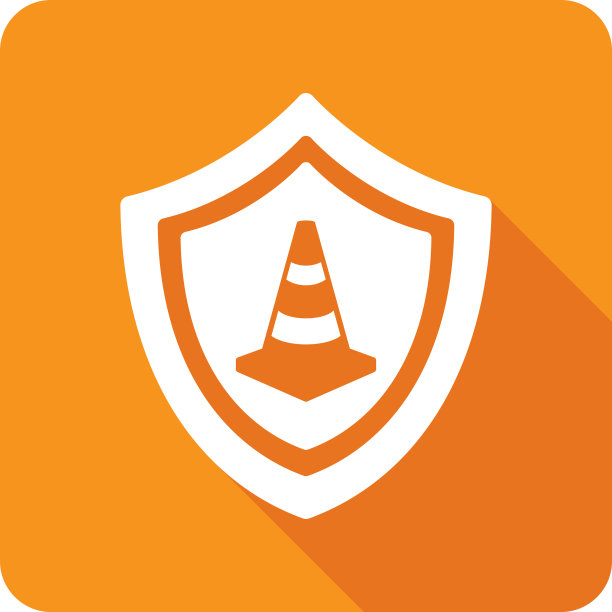 盾交通锥图标剪影图片下载