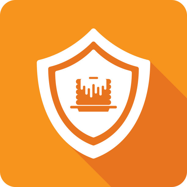 盾饼图标剪影图片下载