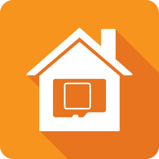 房屋Micro - SD卡图标剪影2图片下载