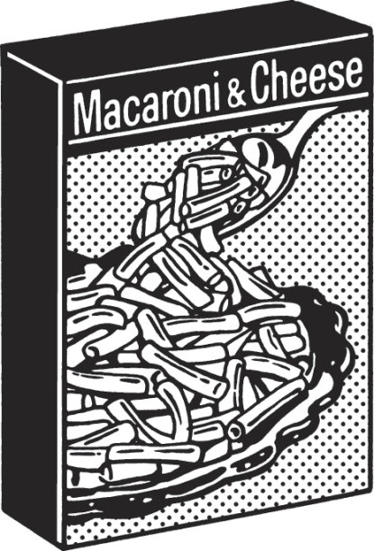 配通心粉和奶酪的盒子图片下载