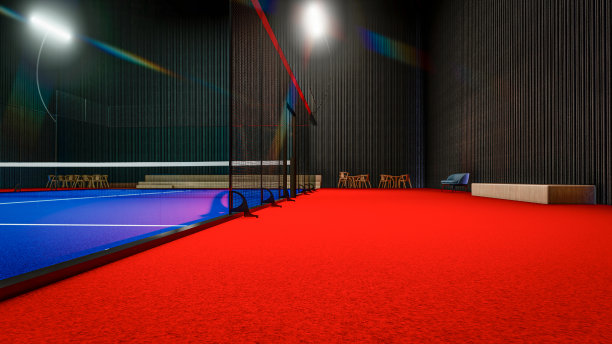 三维数字渲染室内板球场图片下载