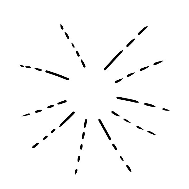 爆炸闪光爆炸单色涂鸦涂鸦艺术径向孤立在白色背景。图片下载