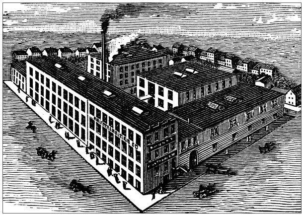 古董插图美国，密苏里州地标和公司:圣路易斯，舒尔茨皮带公司图片下载