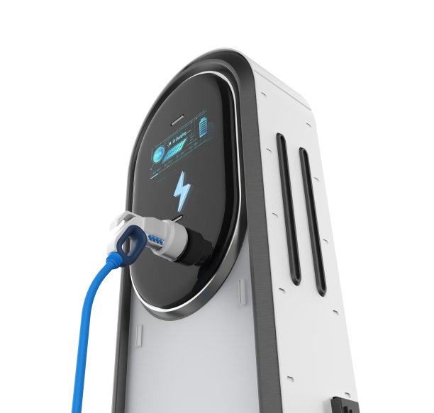 电动汽车充电站或带有图形显示的电动汽车充电站图片下载