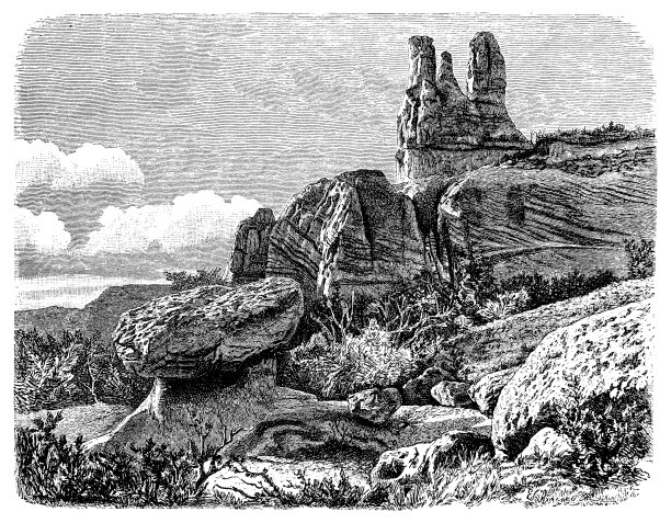 北美西部纳瓦霍人的砂砾沉积图片下载