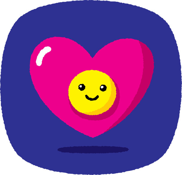 爱心笑脸涂鸦5图片下载