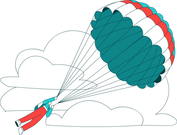 空中运动与人的性格着陆图片下载