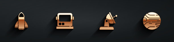 设置火箭飞船宇航员头盔卫星天线图片下载