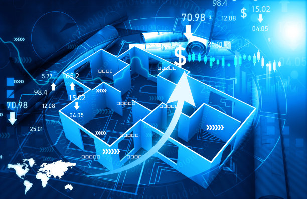 房地产增长曲线图图片下载