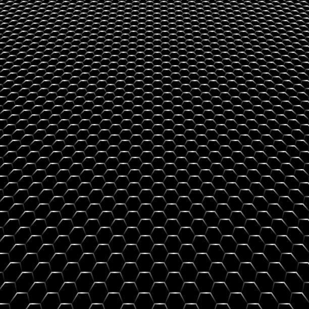 透视六边形蜂窝图案图片下载
