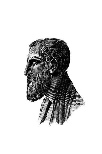 希腊文:埃利亚的芝诺雕像图片下载