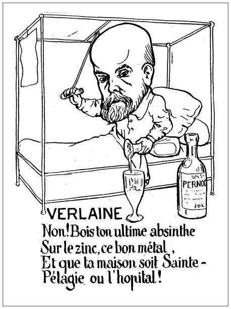 古董插图:保罗·魏尔伦图片下载