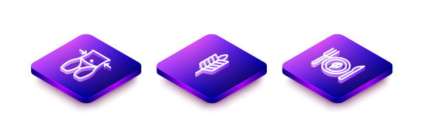 设定等长线女性腰部，小麦和素食饮食图标。向量图片下载