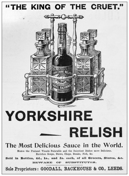 来自英国杂志的古董广告:约克郡味图片下载