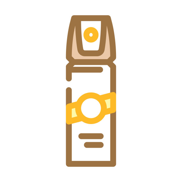 驱虫glamping彩色图标矢量插图图片下载