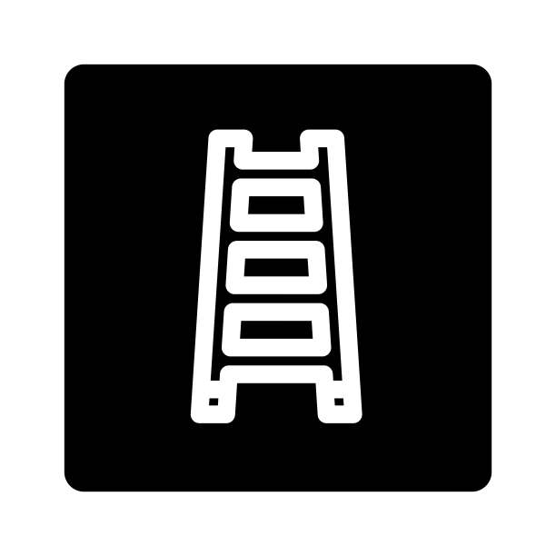 消防梯应急符号图标矢量插图图片下载