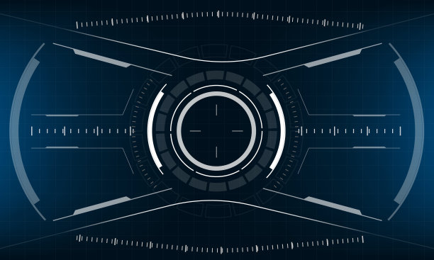 HUD科幻界面屏幕视图设计虚拟现实未来技术显示矢量图片下载