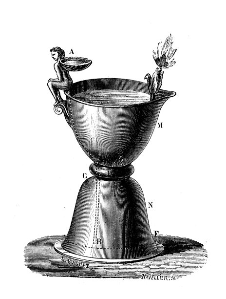 科学发现的古董插图，照明设备图片下载