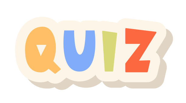 测验贴纸手字母字矢量插图图片下载