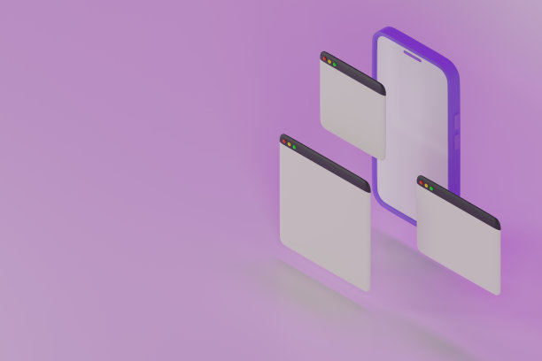 购物在线网站商店概念3d渲染插图桌面为ui ux设计师创建一个设计。图片下载