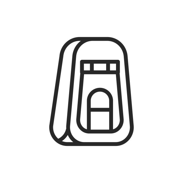 露营厕所图标。图片下载