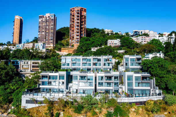 无人机拍摄的香港浅水湾图片下载