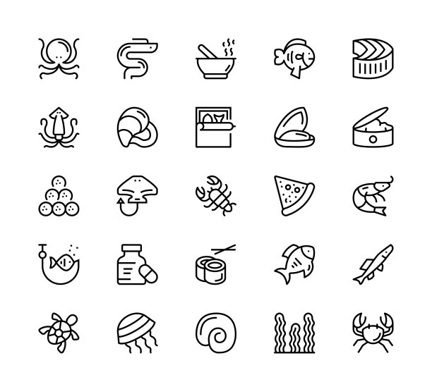 海鲜图标图片下载