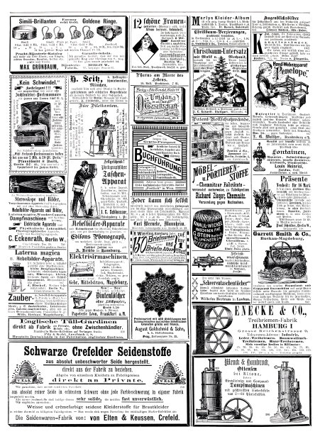 1887年德国杂志上的广告图片下载