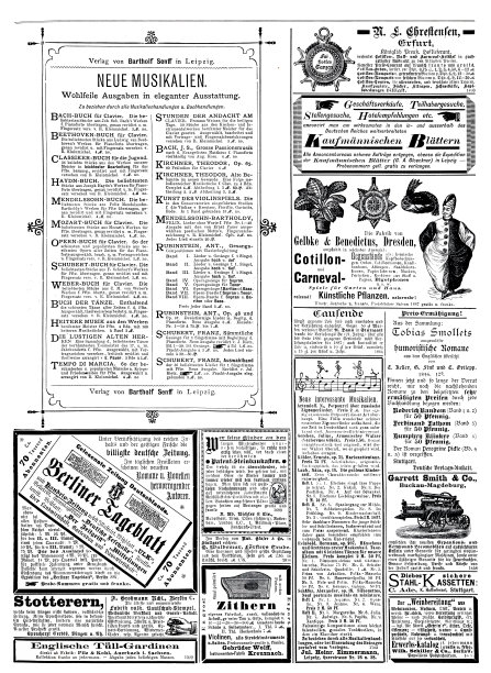 在1887年的德国杂志上刊登的广告，包括Berliner Tageblatt图片下载