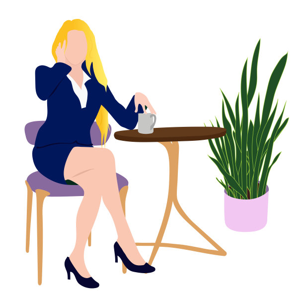 “咖啡馆女郎”图片下载