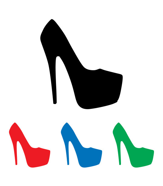 高跟鞋图标集图片下载