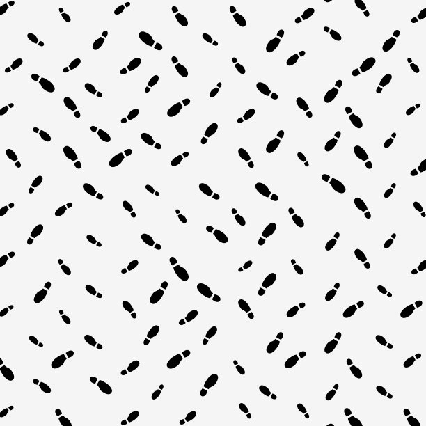 脚印在网格模式，对角线方向图片下载