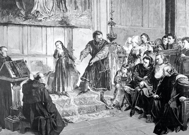 一个皇帝的孤儿在教堂里得到安慰图片下载