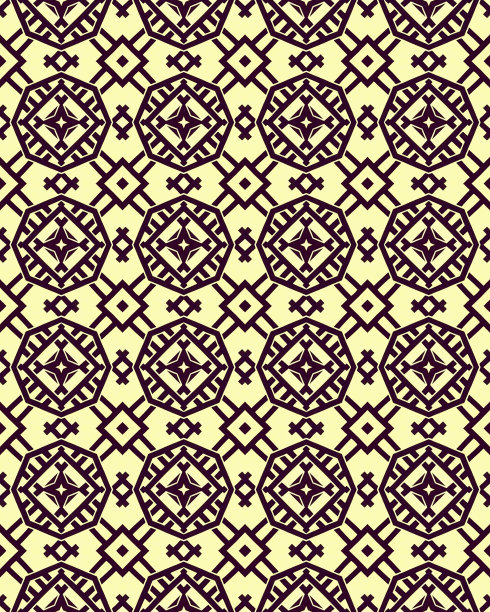 美丽的几何无缝图案设计装饰，壁纸背景插图与奶油色和米色的背景图片下载