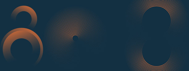 抽象暗背景与橙色梯度几何形状圆线背景。现代未来主义背景。用于登陆页，书籍封面，小册子，传单，杂志，任何品牌，横幅，标题，演示文稿和壁纸背景图片下载