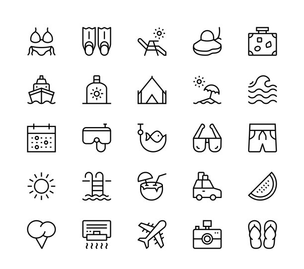 夏天的图标图片下载