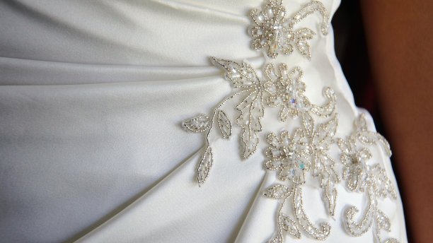 拍摄优雅的新娘礼服图片下载