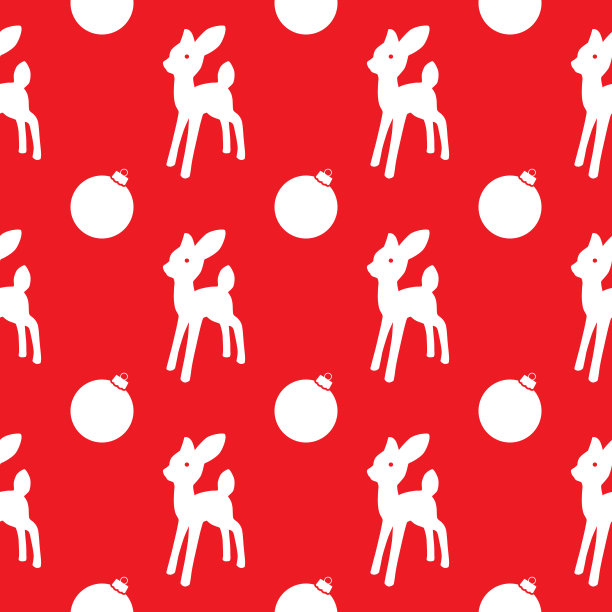 驯鹿宝宝无缝图案图片下载