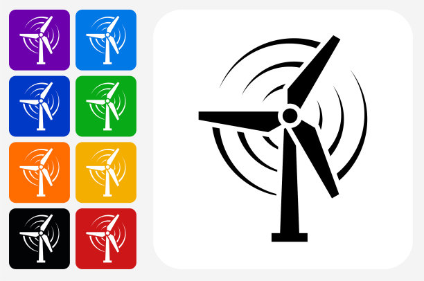 风能图标广场按钮设置图片下载