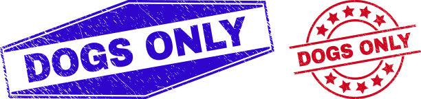 狗只会弄脏圆形和六角形的海豹图片下载