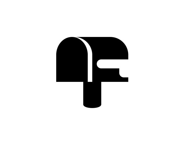 带有标志图标的邮箱。孤立的封闭邮箱符号-向量图片下载